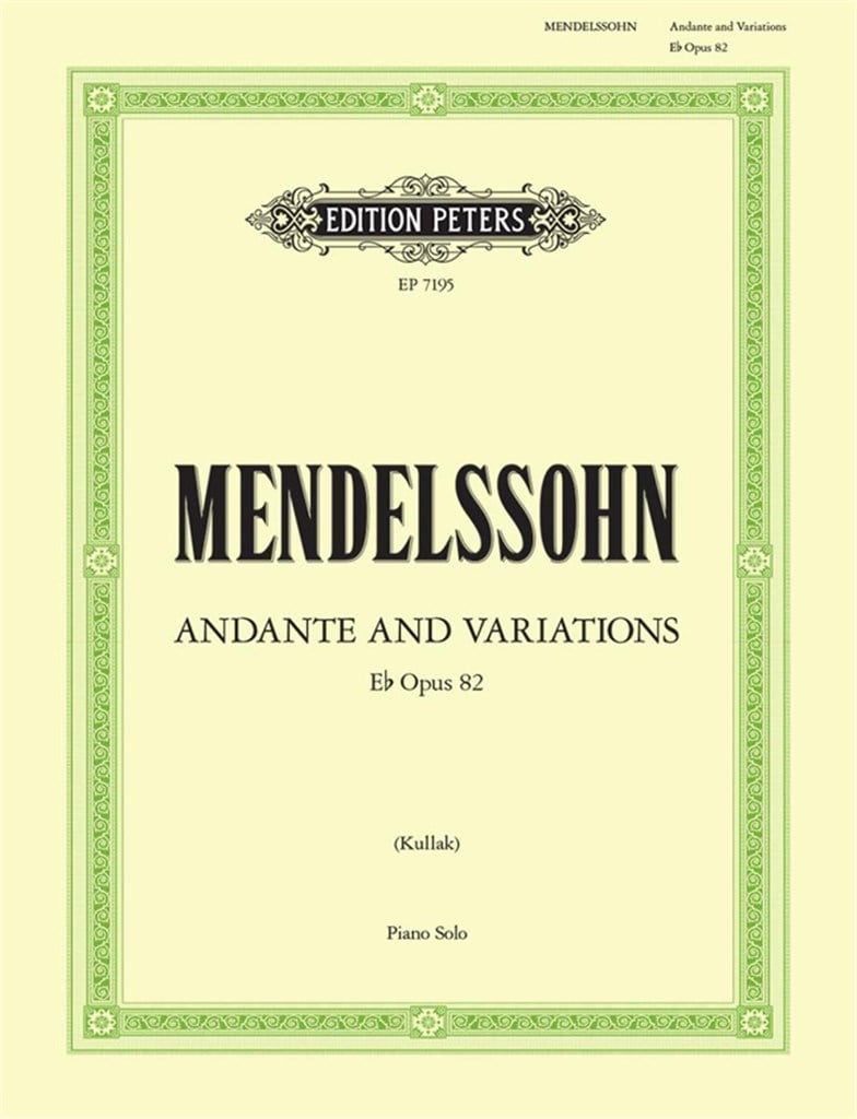 Andante and Variations in E flat Op.82
